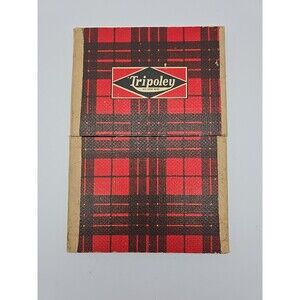 Vintage 1943 Tripoley Folding Board Game BOARD ONLY Cadaco-Ellis 24 x16"